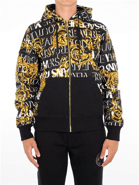 felpa versace uomo jeans zip|Men's Clothing Collection .